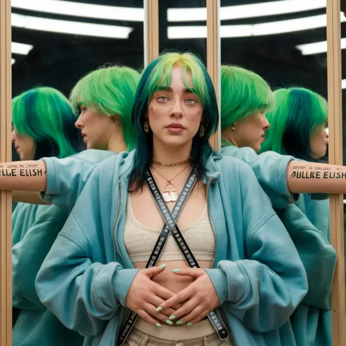 Billie Eilish Mirror Photo Strap